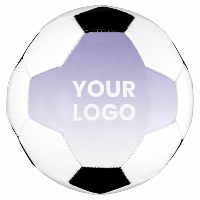 Your Logo & Editable Background Colour Gradient  Soccer Ball (Front)
