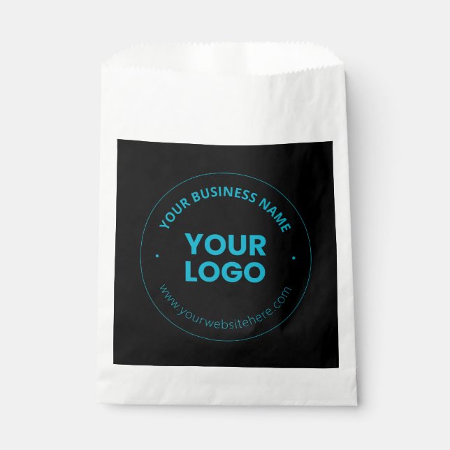 Your Logo | Editable Business Name & Website Favour Bag (Front)