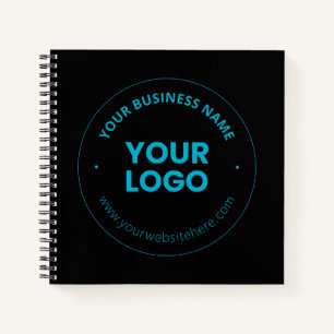 Your Logo   Editable Business Name & Website Notebook