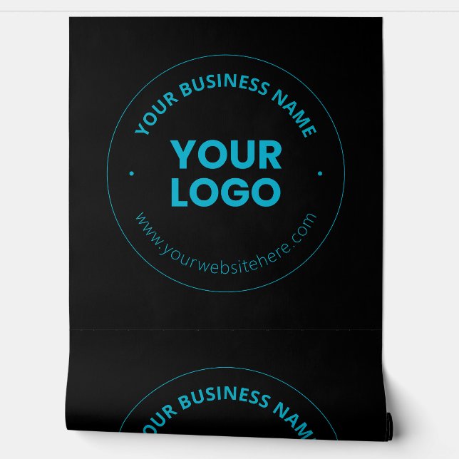 Your Logo | Editable Business Name & Website Wallpaper (Unrolling)