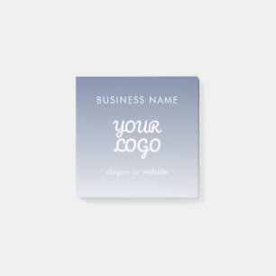 Your Logo Editable Gradient Colour Post-it Notes