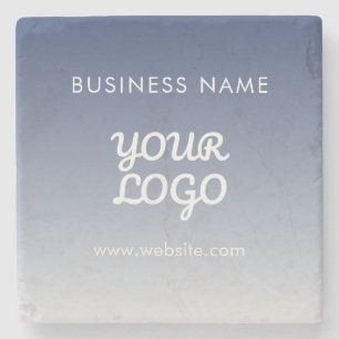 Your Logo Editable Gradient Colour Stone Coaster