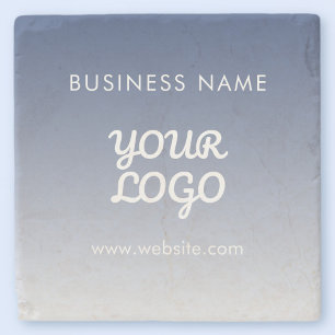 Your Logo Editable Gradient Colour Stone Coaster