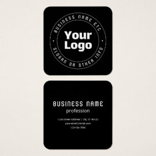 Your Logo & Editable Text Template   Black & White