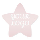 Your Logo & Elegant Modern Blush Pink Ombre