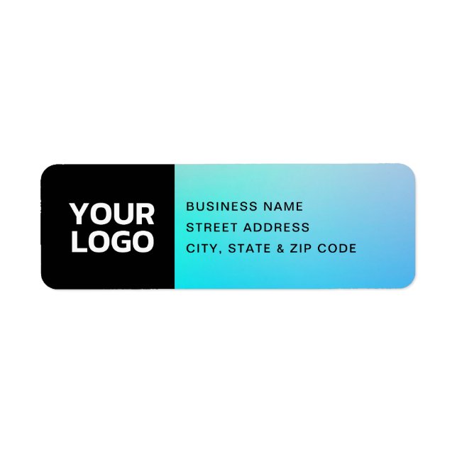 Your Logo | Fading Turquoise & Purple (Front)