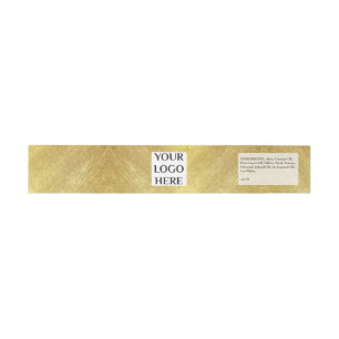 Your Logo Gold Shampoo Bar Soap Band Wrap Invitation Belly Band