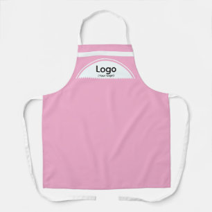 Your Logo Half Sphere Pink Hair Salon Apron