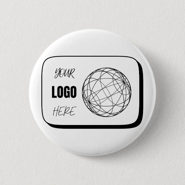Your Logo Here 2 Inch Round Button (Front)