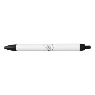 Your Logo Here Black Ink Pen