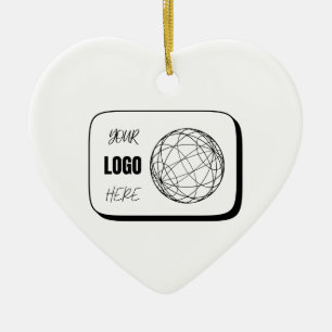 Your Logo Here Ceramic Ornament