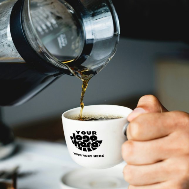 Your Logo Here Company Branded Business Coperate Espresso Cup (Espresso Cup business branding logo corporate company promotional marketing your logo here Advertisi)