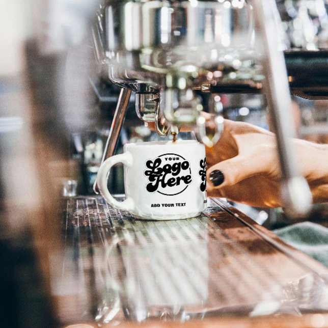 Your Logo Here Company Branded Business Coperate Espresso Cup (Espresso Cup business branding logo corporate company promotional marketing your logo here)