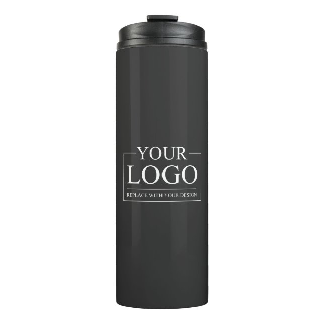 Your Logo Here Company Branded Employee Gift Thermal Tumbler (Front)