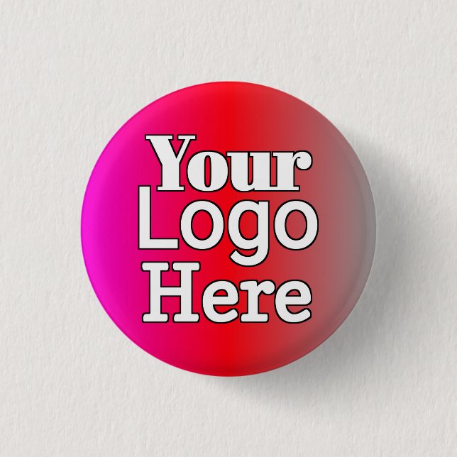 Your Logo Here – Custom Business 1 Inch Round Button (Front)