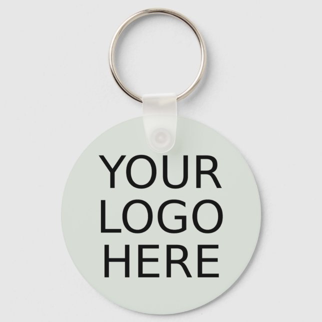 Your Logo Here Custom Personalized Keychain (Front)