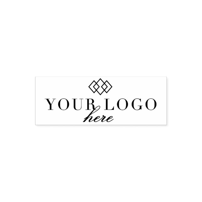 Your Logo Here Custom Self-Inking Stamp (Design)