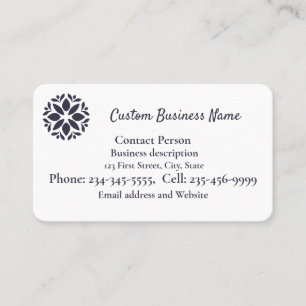 Your Logo Here Customize or Medallion Business Card