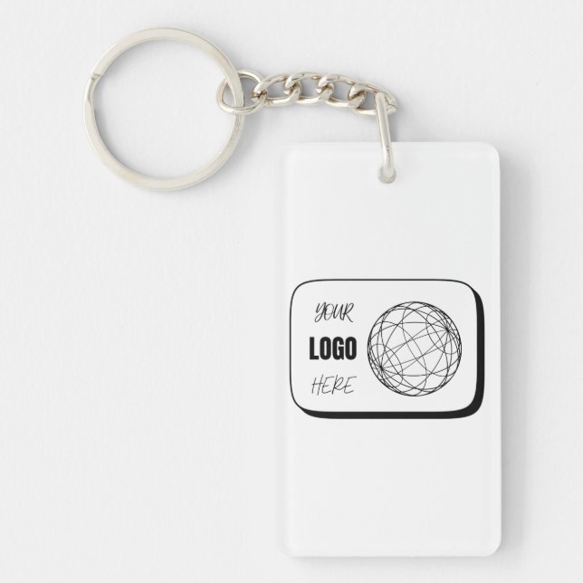 Your Logo Here Keychain (Front)