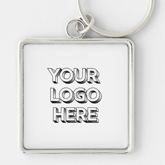 Your Logo Here Keychain (Front)