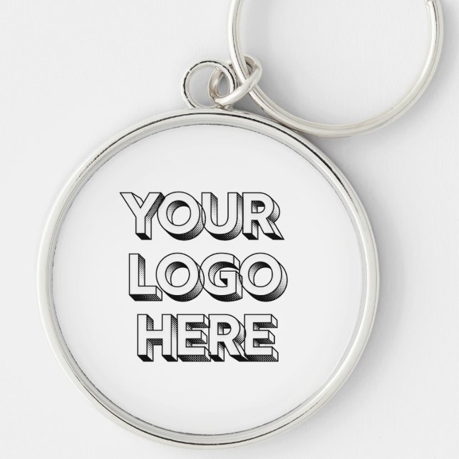 Your Logo Here Keychain (Front)