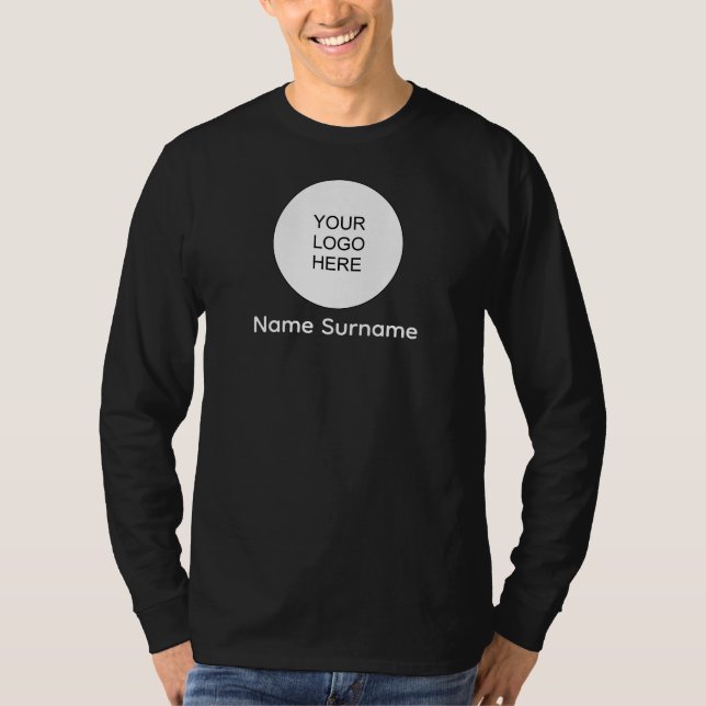 Your Logo Here Mens Double Sided Long Sleeve T-Shirt (Front)