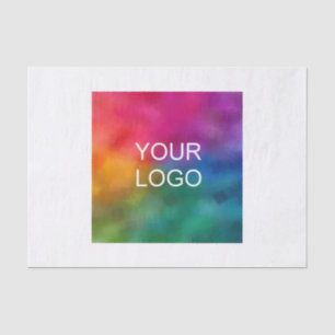 Your Logo Here Modern Custom Template Plain Tissue Paper