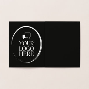 Your Logo Here Modern Foil Card