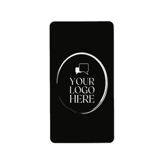 Your Logo Here Modern  Label (Front)