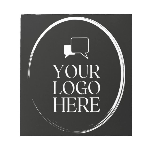 Your Logo Here Modern Notepad (Front)