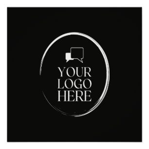Your Logo Here Modern Poster