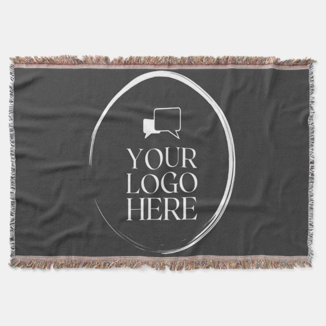 Your Logo Here Modern Throw Blanket (Front)