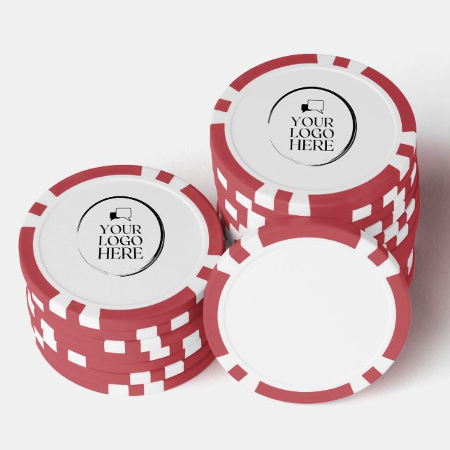 Your Logo Here Poker Chips (Stack)