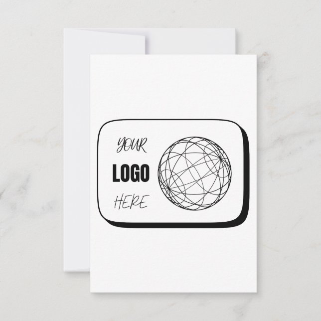 Your Logo Here RSVP Card (Front)