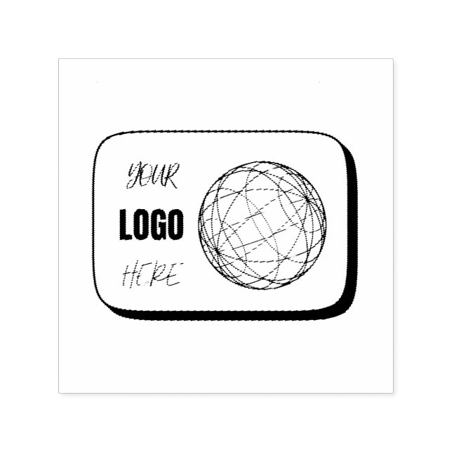Your Logo Here Self-inking Stamp (Design)