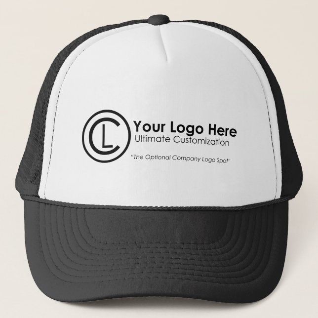 Your Logo Here Simple & Custom Promo Mesh Hat (Front)