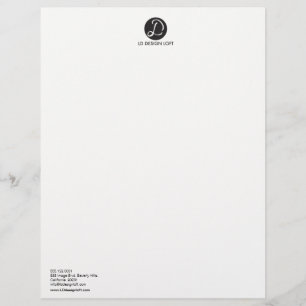 Your Logo Here, Simple, Customizable Letterhead
