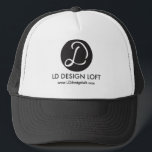 Your Logo Here, Simple, Customizable Trucker Hat<br><div class="desc">Boost your brand's visibility in a stylish and practical way with our 'Your Logo Here' Simple Customizable Trucker Hat. This hat is not just a fashion accessory; it's a dynamic tool for showcasing your brand. Designed with simplicity in mind, it offers an effective platform for your logo and business details,...</div>