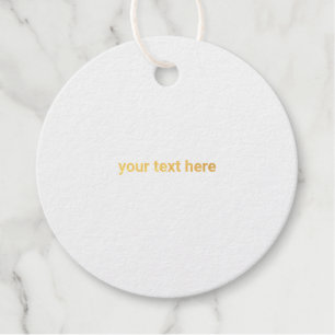 your logo here simple minimal gift tag