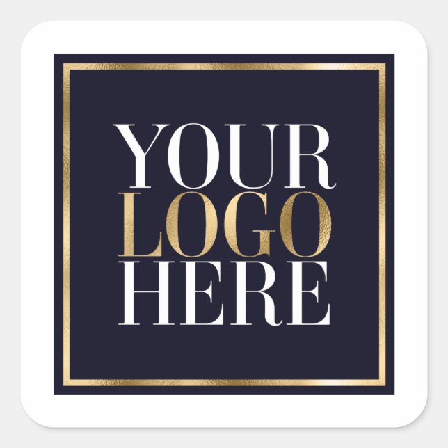Your Logo Here Square Sticker (Front)