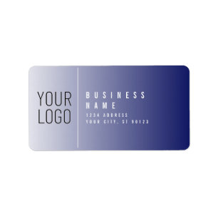 Your Logo Here   White & Editable Colour Label