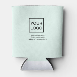 Your logo here white simple minimal yellow lines c can cooler