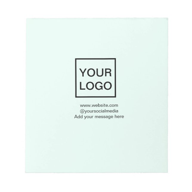 Your logo here white simple minimal yellow lines c notepad (Front)