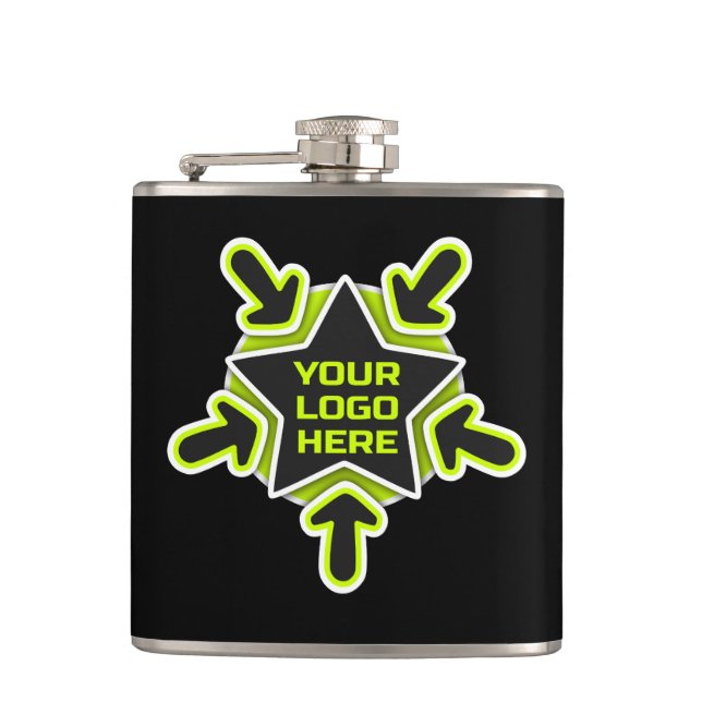 Your logo hip flask (Front)