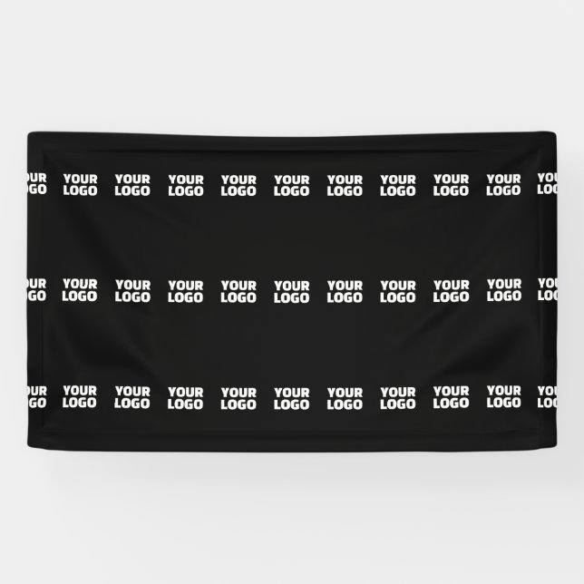 Your Logo | Horizontally Tiled Stripe Pattern  Banner (Horizontal)
