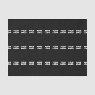 Your Logo   Horizontally Tiled Stripe Pattern  Tissue Paper
