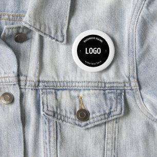 Your Logo, Image or Design & Editable Text 2 Inch Round Button