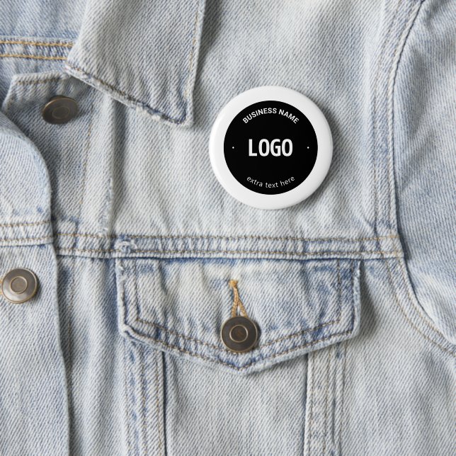 Your Logo, Image or Design & Editable Text 2 Inch Round Button (In Situ)