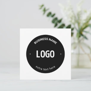 Your Logo, Image or Design & Editable Text Card
