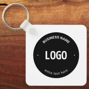 Your Logo, Image or Design & Editable Text Keychain